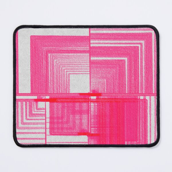 Item preview, Hand-drawn grid of pink squares on whitish background designed and sold by CushyNest.