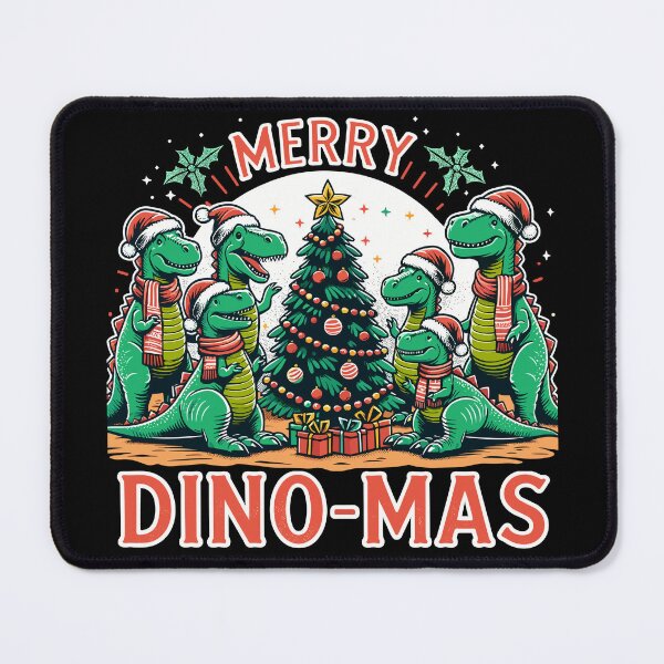 Item preview, Merry Dino-Mas Christmas Festive Dinosaur Holiday Gathering designed and sold by Quirky Shirts.