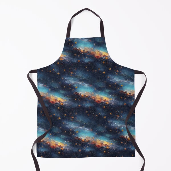 Item preview, Van Gogh Inspired Nebula Clouds | Starry Night | Blue Gold Yellow designed and sold by ImageNugget.
