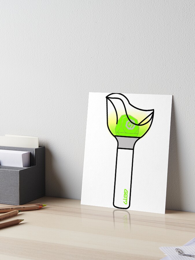 kpop got7 igot7 ahgase ligh tstick tee hoodie sticker mug art board print by lysavn redbubble