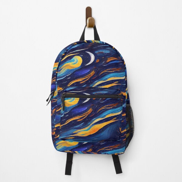 Item preview, Van Gogh Inspired Comets | Starry Night | Blue Gold Yellow designed and sold by ImageNugget.