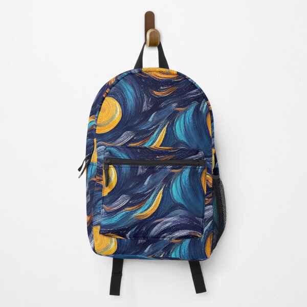Item preview, Van Gogh Inspired Abstract Swirlss | Starry Night | Blue Gold Yellow designed and sold by ImageNugget.