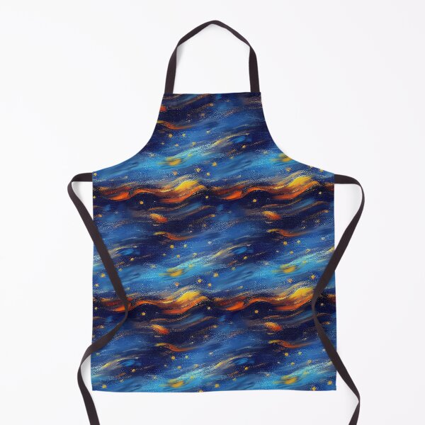 Item preview, Van Gogh Inspired Abstract Swirls | Starry Night | Blue Gold Yellow designed and sold by ImageNugget.