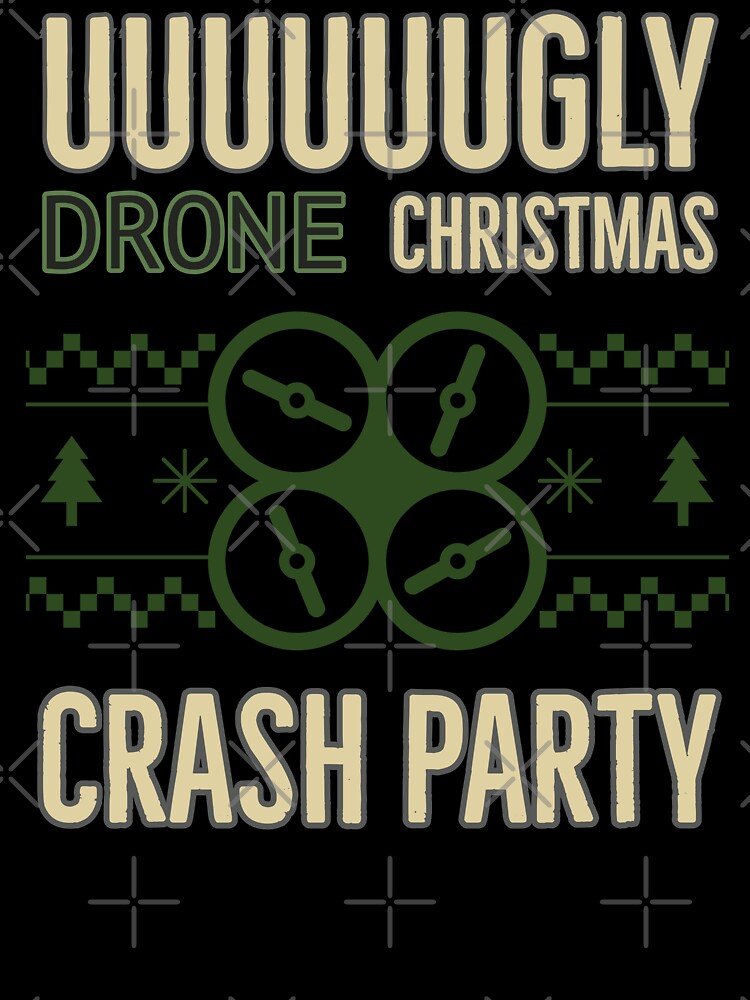 Thumbnail 7 of 7, Oversized T-Shirt, Ugly Drone Christmas, Crash Party designed and sold by Teesamust.