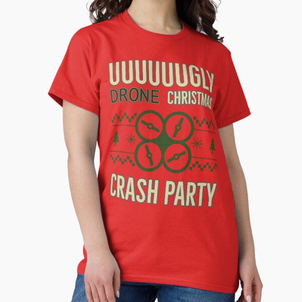 Item preview, Ugly Drone Christmas, Crash Party designed and sold by Teesamust.