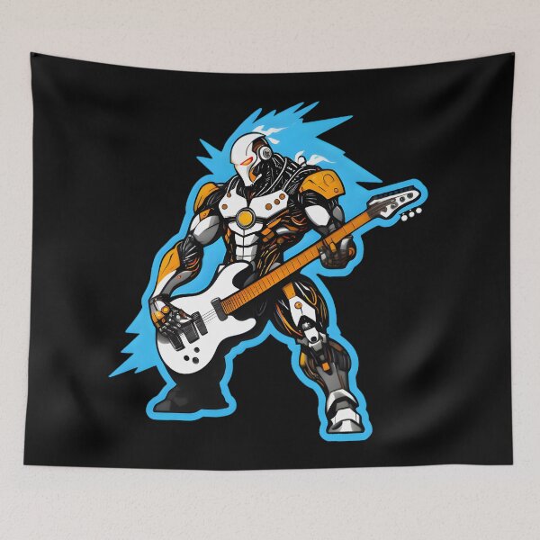 Item preview, WHITE GUITAR CYBORG designed and sold by Danzdma.