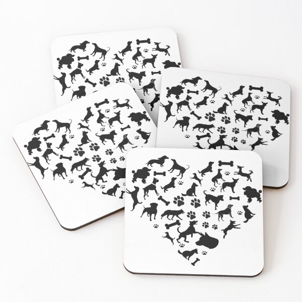 Item preview, Heart with dogs designed and sold by Created by Aia.