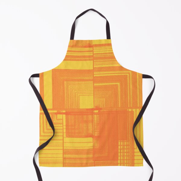 Item preview, Hand-drawn grid of orange squares on yellowish background designed and sold by CushyNest.