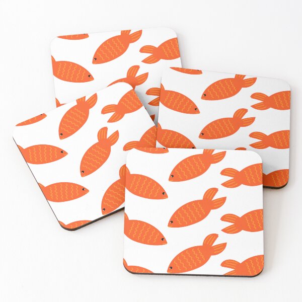 Item preview, funny orange fish illustration designed and sold by aquanour.