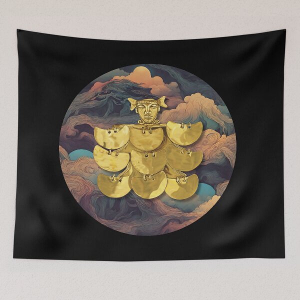 Item preview, Ancestral Journey - Indigenous Art of America - Archaeological Heritage Illustration - Quimbaya Culture designed and sold by Carola-art.