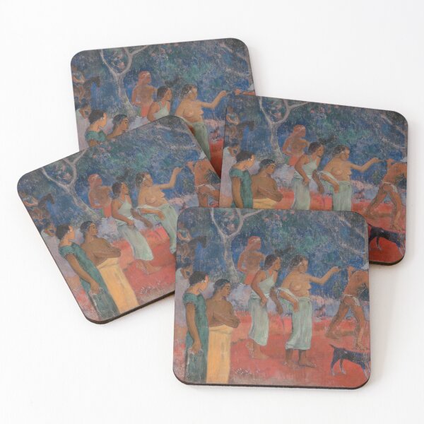 Item preview, Scene From Tahitian Life P. Gauguin Fine Art designed and sold by Suzana Djordjevic.