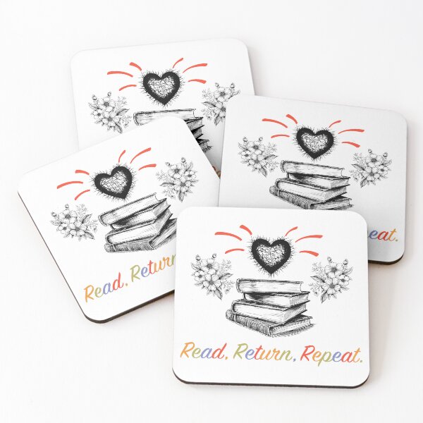 Item preview, Book Reader - Read Return Repeat (White) designed and sold by VelvetRoom.