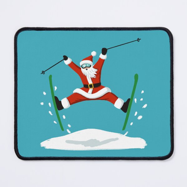Item preview, Santa Skiing Moguls designed and sold by BexMorleyArt.