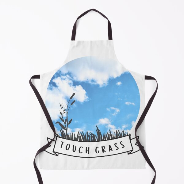 Item preview, touch grass banner with sky designed and sold by Madie Grace.