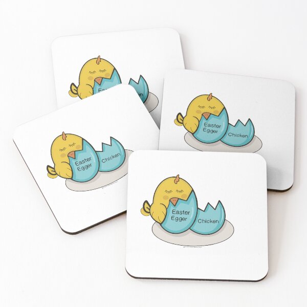 Item preview, Oodles Easter Egg Chicken in blue designed and sold by Oodles-stickers.