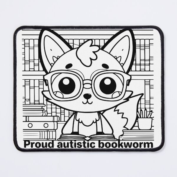 Item preview, Proud autistic bookworm designed and sold by ndmedia.