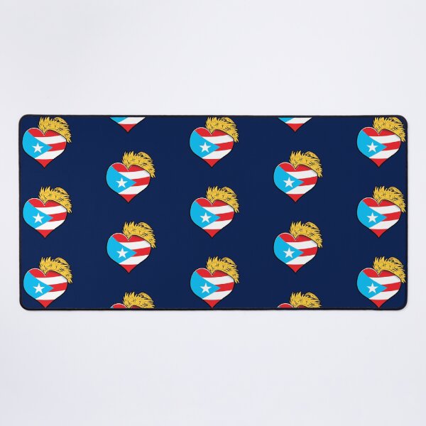 Item preview, Love Puerto Rico Heart and Pava Hat - Blue designed and sold by HectorCantres.
