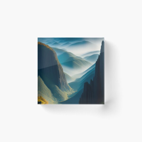 Item preview, foggy mountains designed and sold by DezzieWriterArt.