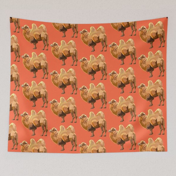 Item preview, B is for Bactrian Camel,Bactrian Camel Artwork – Majestic Desert Mammal Illustration and Wildlife Design designed and sold by PrettylittlepastelUk.