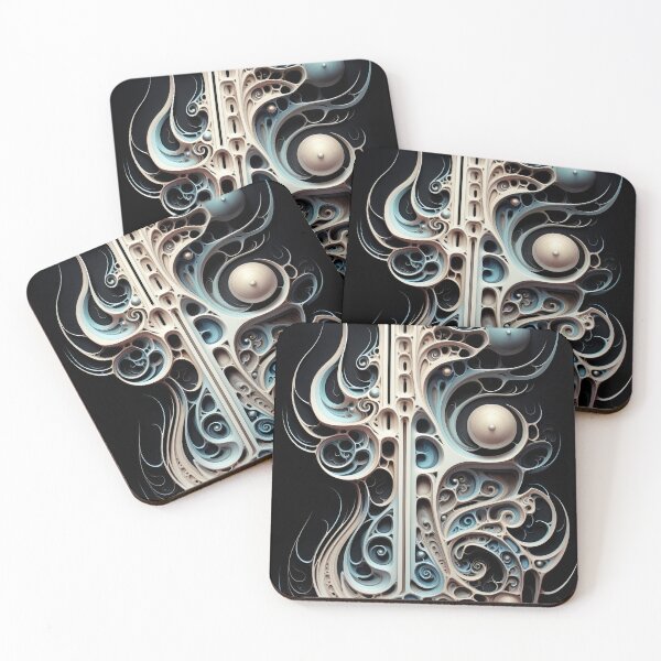 Item preview, Abstract 3D Waves and Dots designed and sold by pinkal.