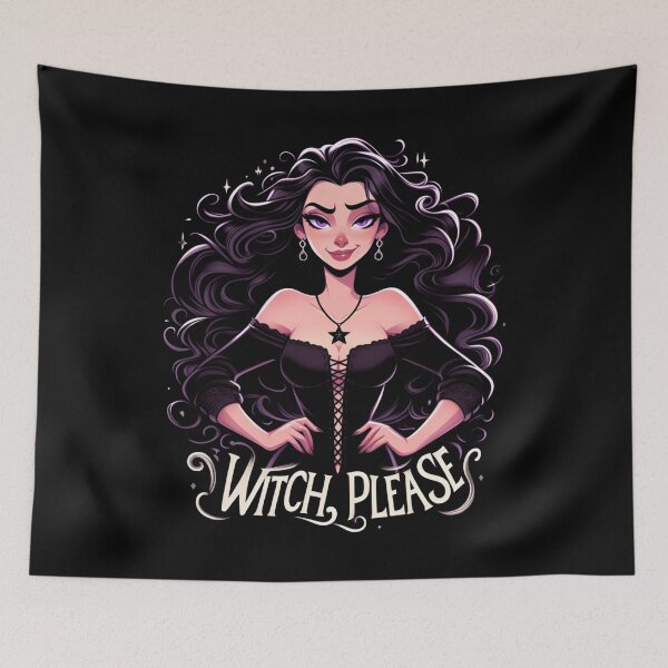 Item preview, Witch, Please - Sorceress in a Black Dress - Dark Fantasy designed and sold by Fenay Designs.