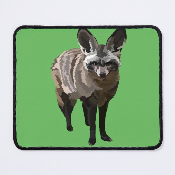 Item preview, B is for Bat Eared Fox,Bat-Eared Fox Artwork – Unique Canid Illustration and African Wildlife Design designed and sold by PrettylittlepastelUk.