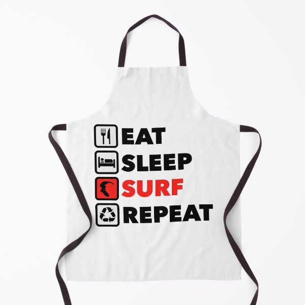 Item preview, Eat Sleep Surf Repeat / On white designed and sold by labelia.