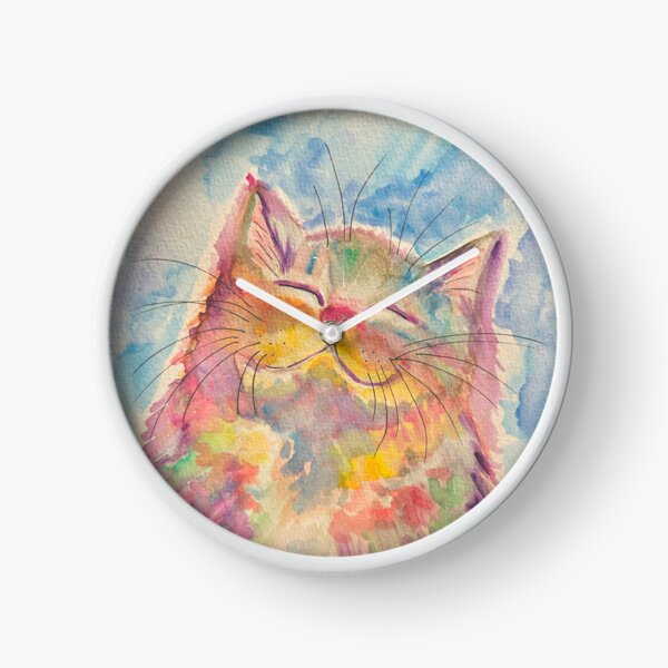 Happy Kitty Clock