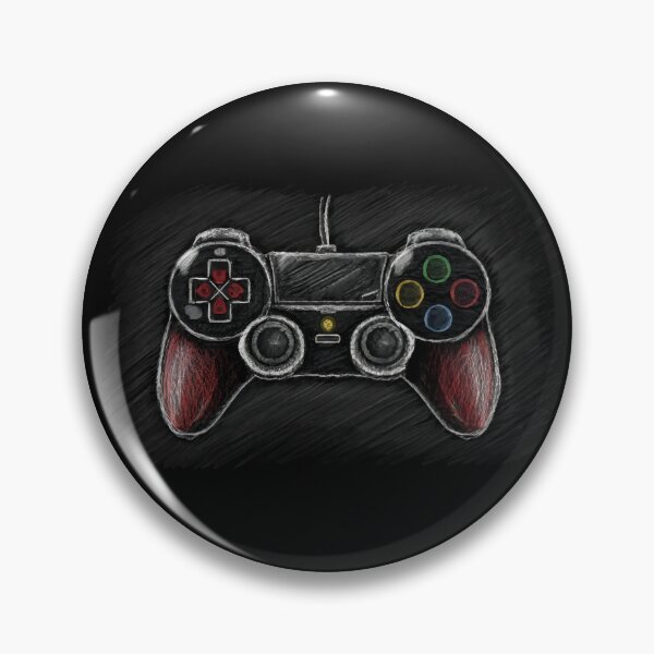 Artikelvorschau, Videospiel-Controller-Zeichnung mit Kreide gemacht entworfen und verkauft von ThePastinPrints.
