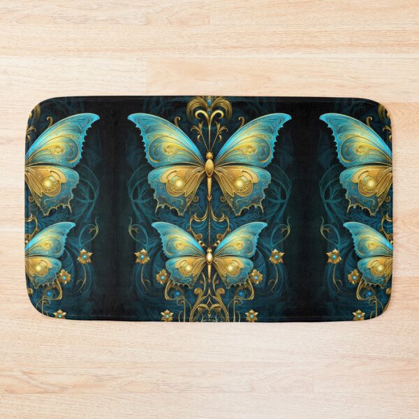 Item preview, Blue and Yellow Decorative Butterflies designed and sold by pinkal.