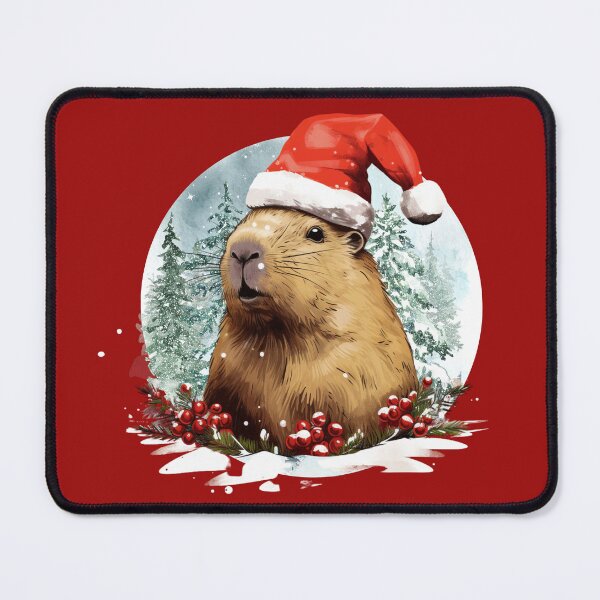 Item preview, Christmas Capybara designed and sold by Dominika Bednarska.