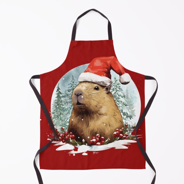Item preview, Christmas Capybara designed and sold by Dominika Bednarska.