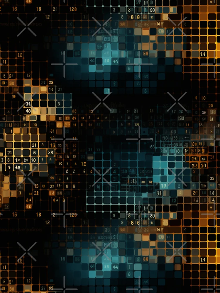 Thumbnail 4 of 4, iPhone Case, Digital Code Abstract Pattern designed and sold by SideSignal.