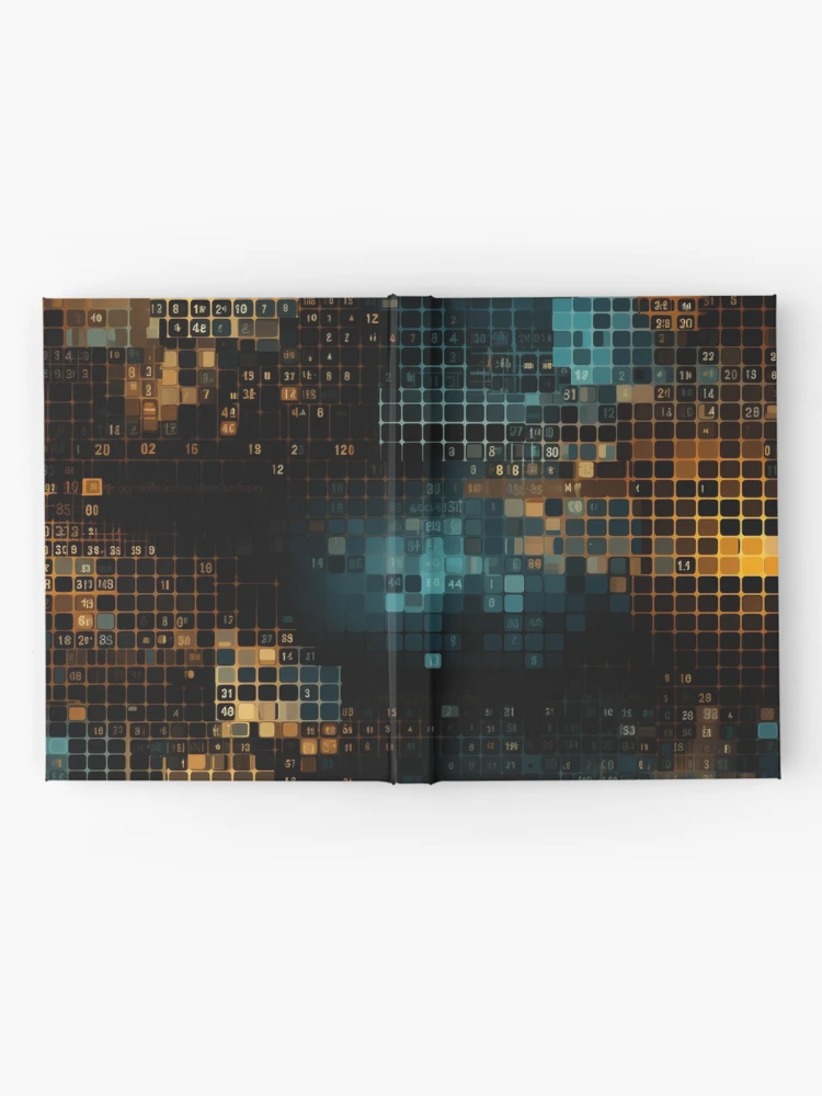 Thumbnail 2 of 3, Journal, Digital Code Abstract Pattern designed and sold by SideSignal.