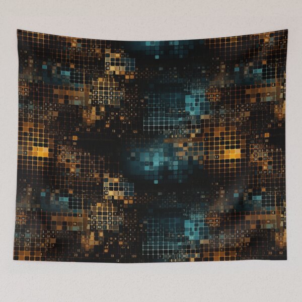 Item preview, Digital Code Abstract Pattern designed and sold by SideSignal.