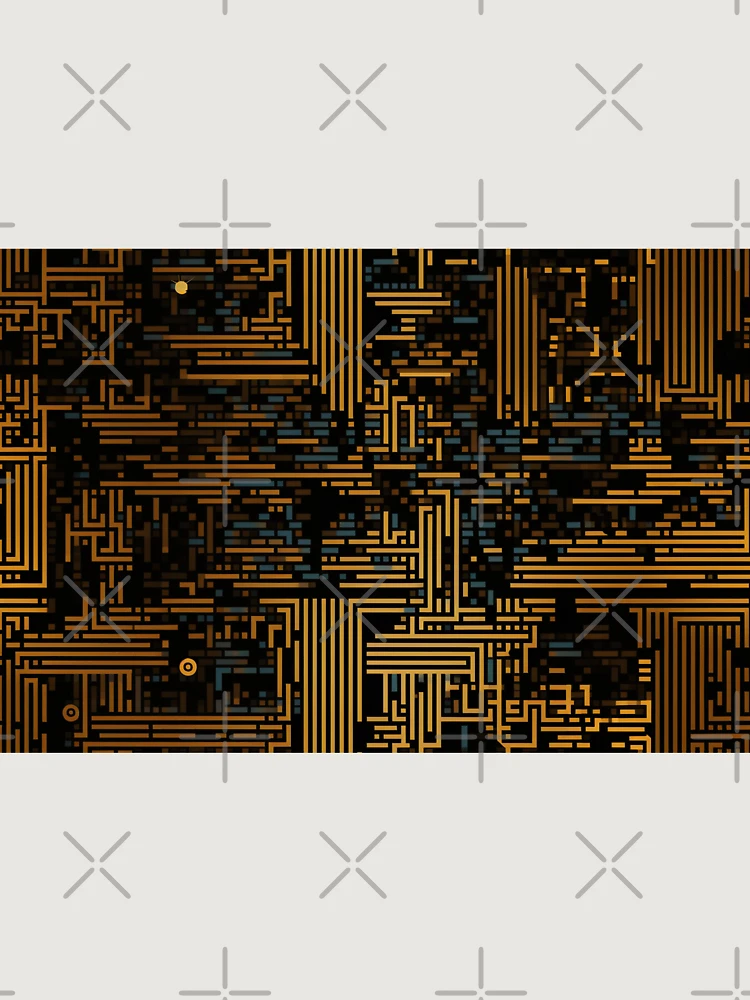 Thumbnail 6 of 6, Premium Oversized Sweatshirt, Digital Code Abstract Pattern designed and sold by SideSignal.