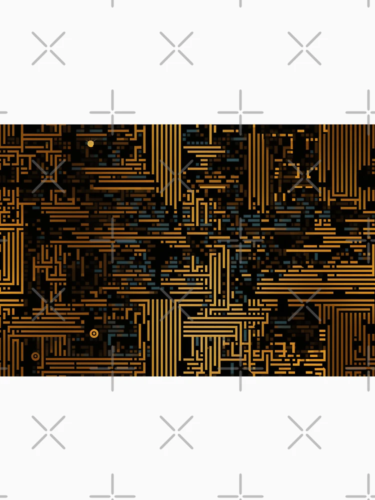 Thumbnail 6 of 6, Pullover Hoodie, Digital Code Abstract Pattern designed and sold by SideSignal.