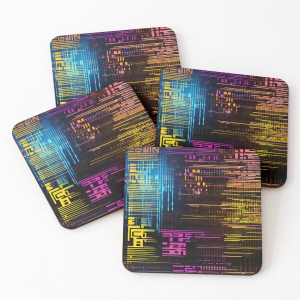 Item preview, Digital Code Abstract Pattern designed and sold by SideSignal.