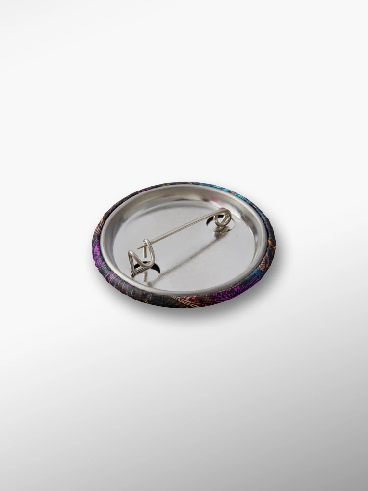 Thumbnail 2 of 3, Pin, Digital Code Abstract Pattern designed and sold by SideSignal.