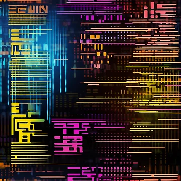 Artwork thumbnail, Digital Code Abstract Pattern by SideSignal