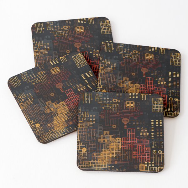 Item preview, Digital Code Abstract Pattern designed and sold by SideSignal.