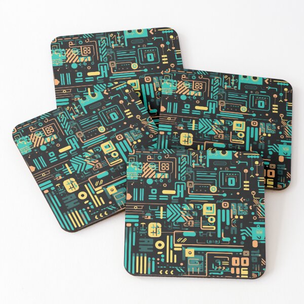 Item preview, Digital Code Abstract Pattern designed and sold by SideSignal.