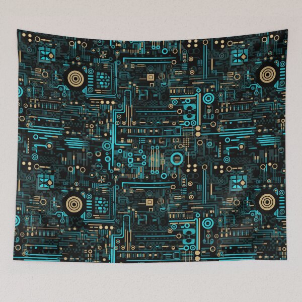Item preview, Digital Code Abstract Pattern designed and sold by SideSignal.