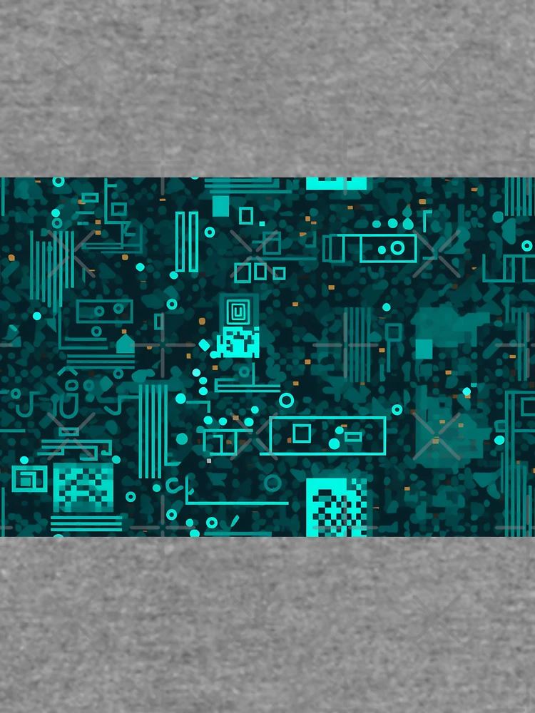 Thumbnail 6 of 6, Lightweight Sweatshirt, Digital Code Abstract Pattern designed and sold by SideSignal.
