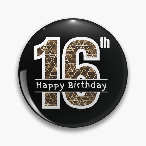 Item preview, Happy 16th Sixteen Sixteenth Birthday designed and sold by Compusmurf Design.