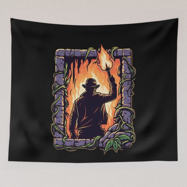 Item preview, Into the Heart of Adventure - Explorer with Torch in Hand - Adventure designed and sold by Fenay Designs.