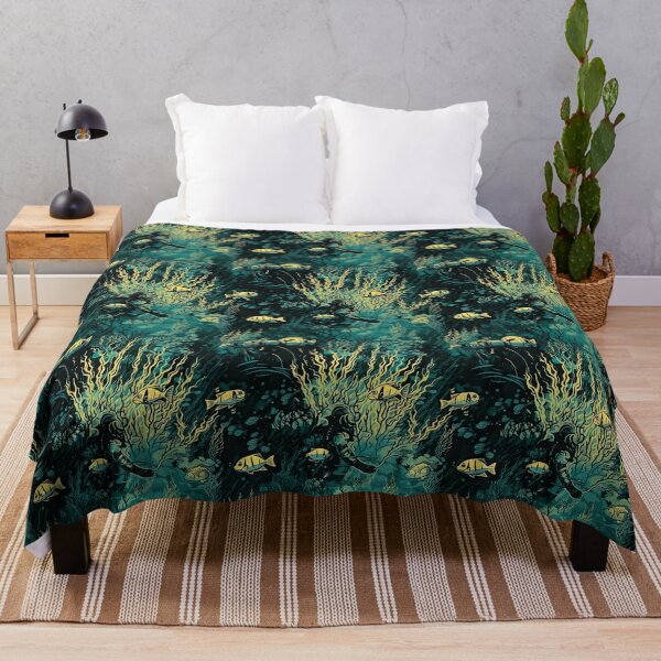 Item preview, Underwater tiled pattern designed and sold by Yogimeister.