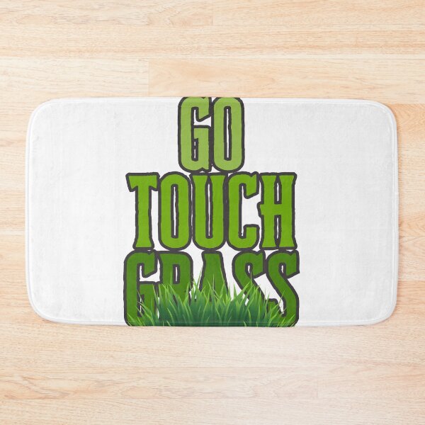 Item preview, bold green GO touch grass designed and sold by Madie Grace.