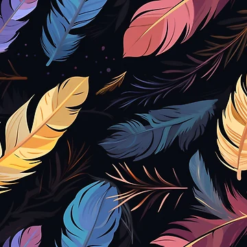 Artwork thumbnail, Feather Pattern by SideSignal