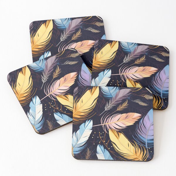Item preview, Feather Pattern designed and sold by SideSignal.